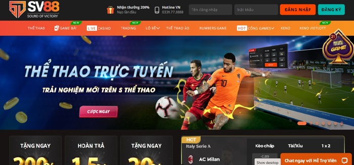 Giới thiệu game cá cược thể thao SV88