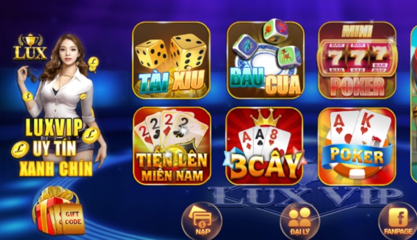 Các game bài chất lượng cao tại nhà cái Luxvip