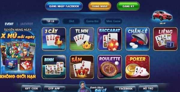 Giao diện cổng game đẹp