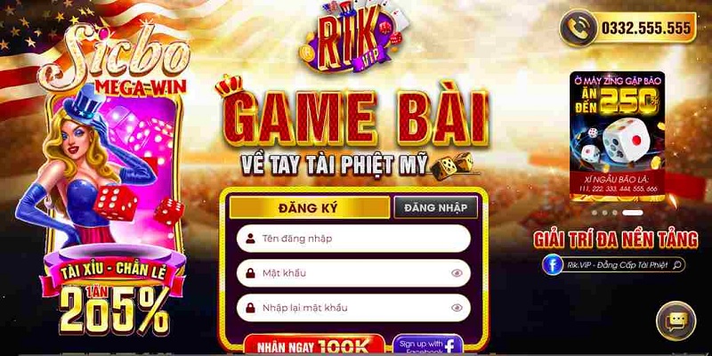 Thông tin về cổng game RikVIP