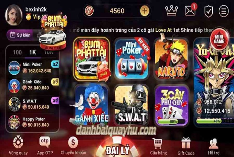 BumVip Club cổng game có nhiêu tưa game đứng top đầu