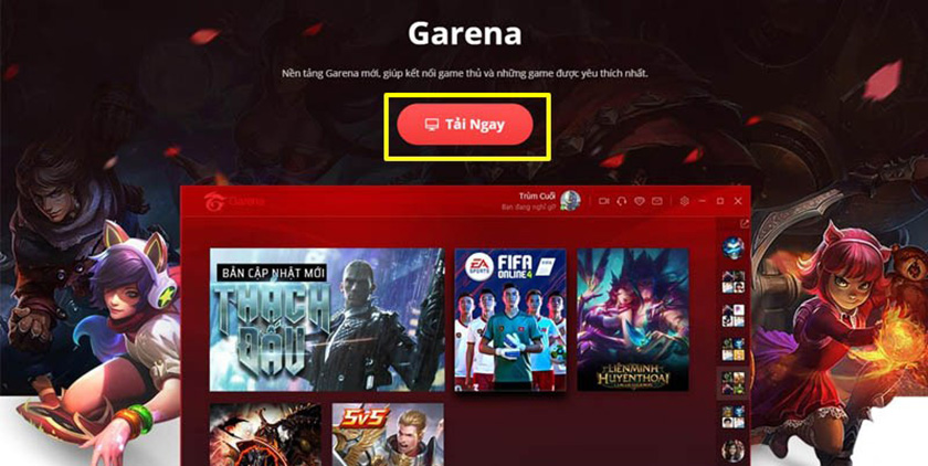 Đề xuất và cài đặt ứng dụng Garena để chơi game